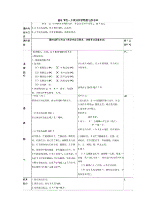 羽毛球进一步巩固挥拍鞭打动作教案.docx