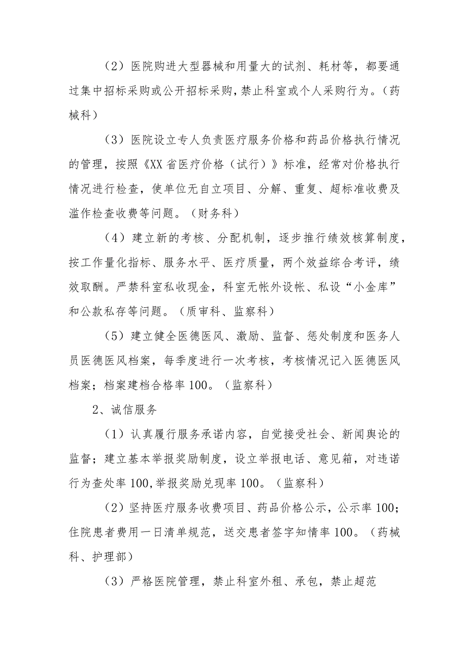 2023年县医院医德医风建设实施方案四篇例文.docx_第2页