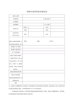 资格审查资料基本情况表21(2023年).docx