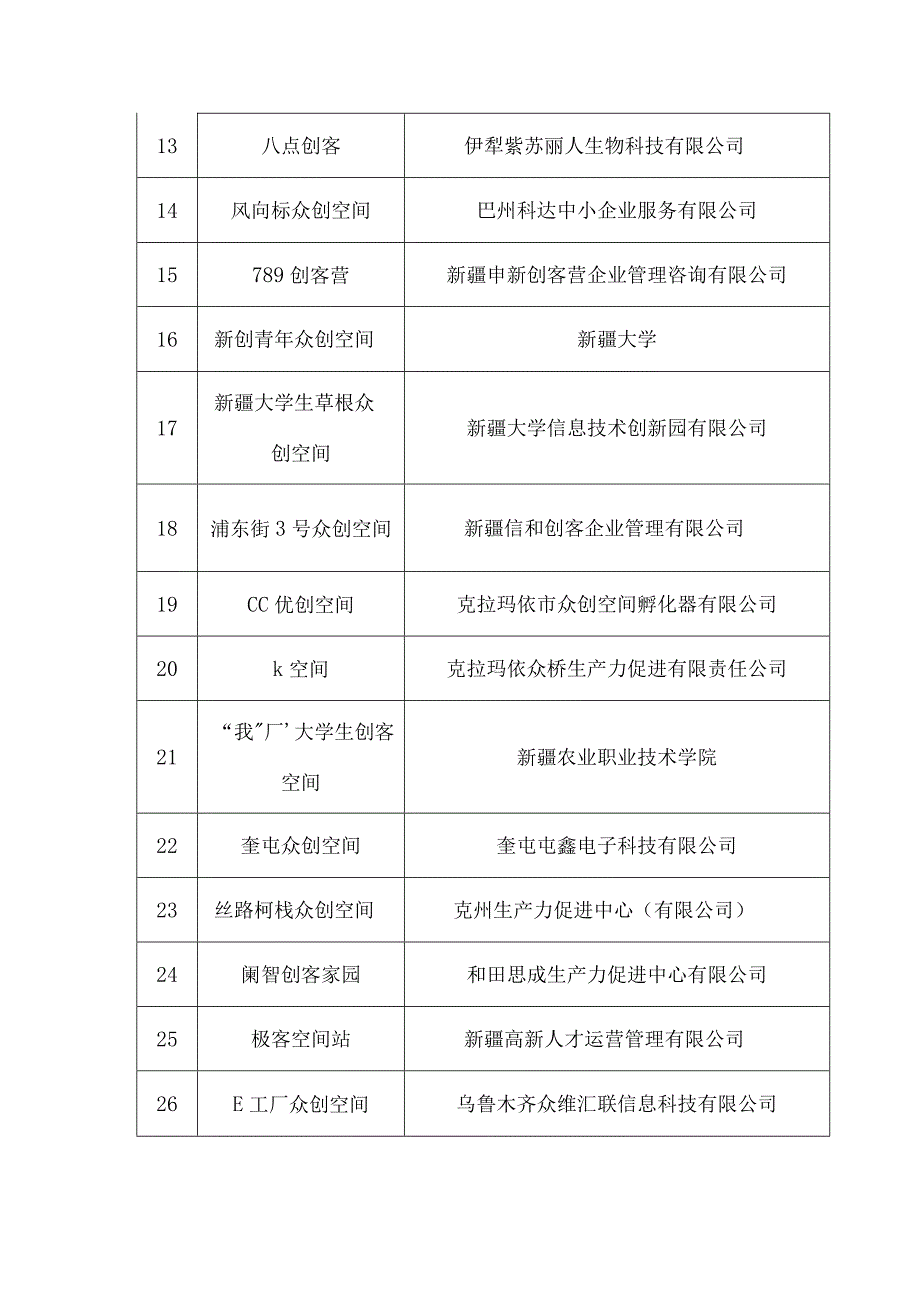 自治区众创空间绩效评价清单.docx_第2页