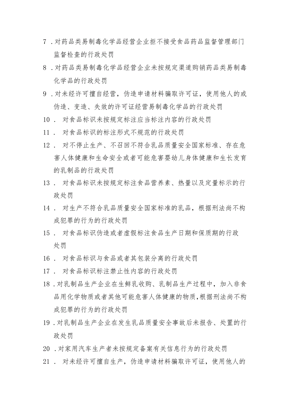 郸城县市场监管局规范调整后保留的行政职权目录清单.docx_第3页