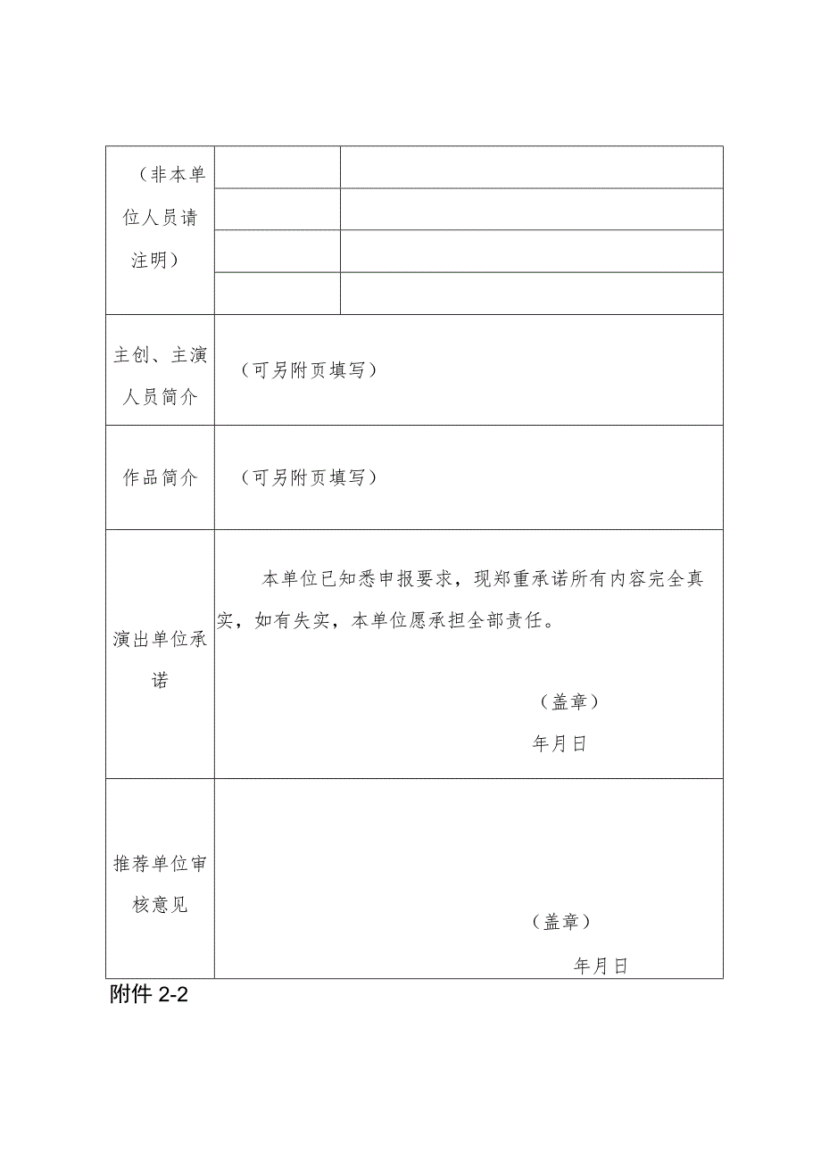 第十五届广东省艺术节演艺项目申报表.docx_第2页