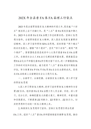 最新县级普法依法治理工作要点(实用模板).docx