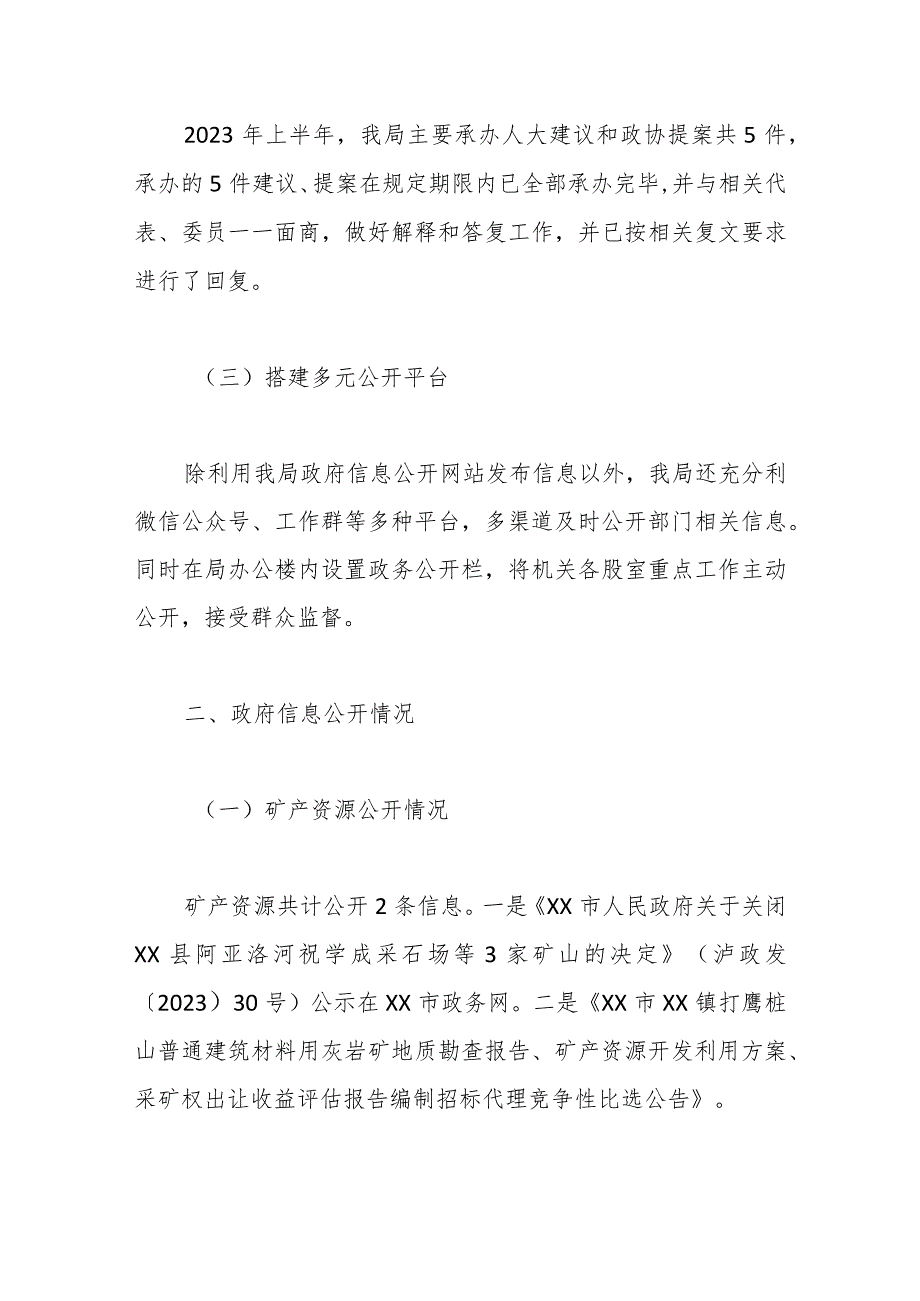 某市自然资源局公共资源配置领域政府信息公开半年工作情况总结.docx_第2页