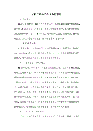 学校优秀教师个人典型事迹.docx