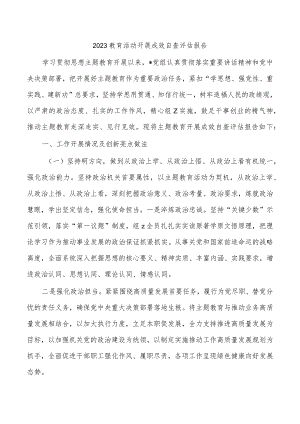 2023教育活动开展成效自查评估报告.docx