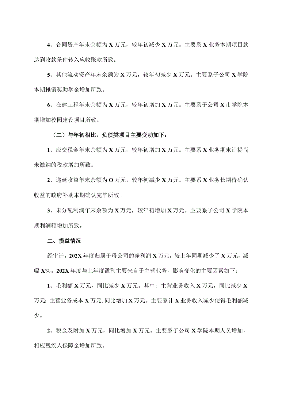 XX资讯股份有限公司202X年度财务决算报告.docx_第2页