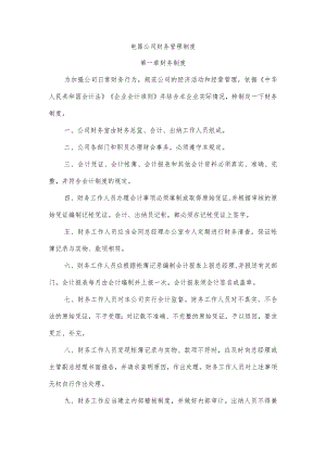 电器公司财务管理制度.docx