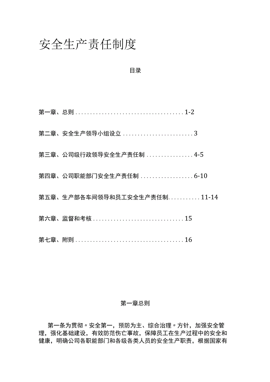 安全生产责任制度 标准版.docx_第1页