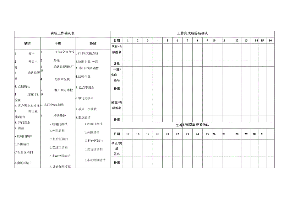 卖场工作确认表.docx_第1页