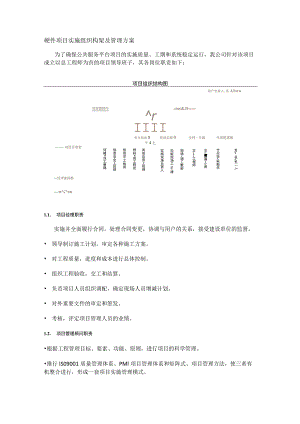 硬件项目实施组织构架及管理实施方案.docx