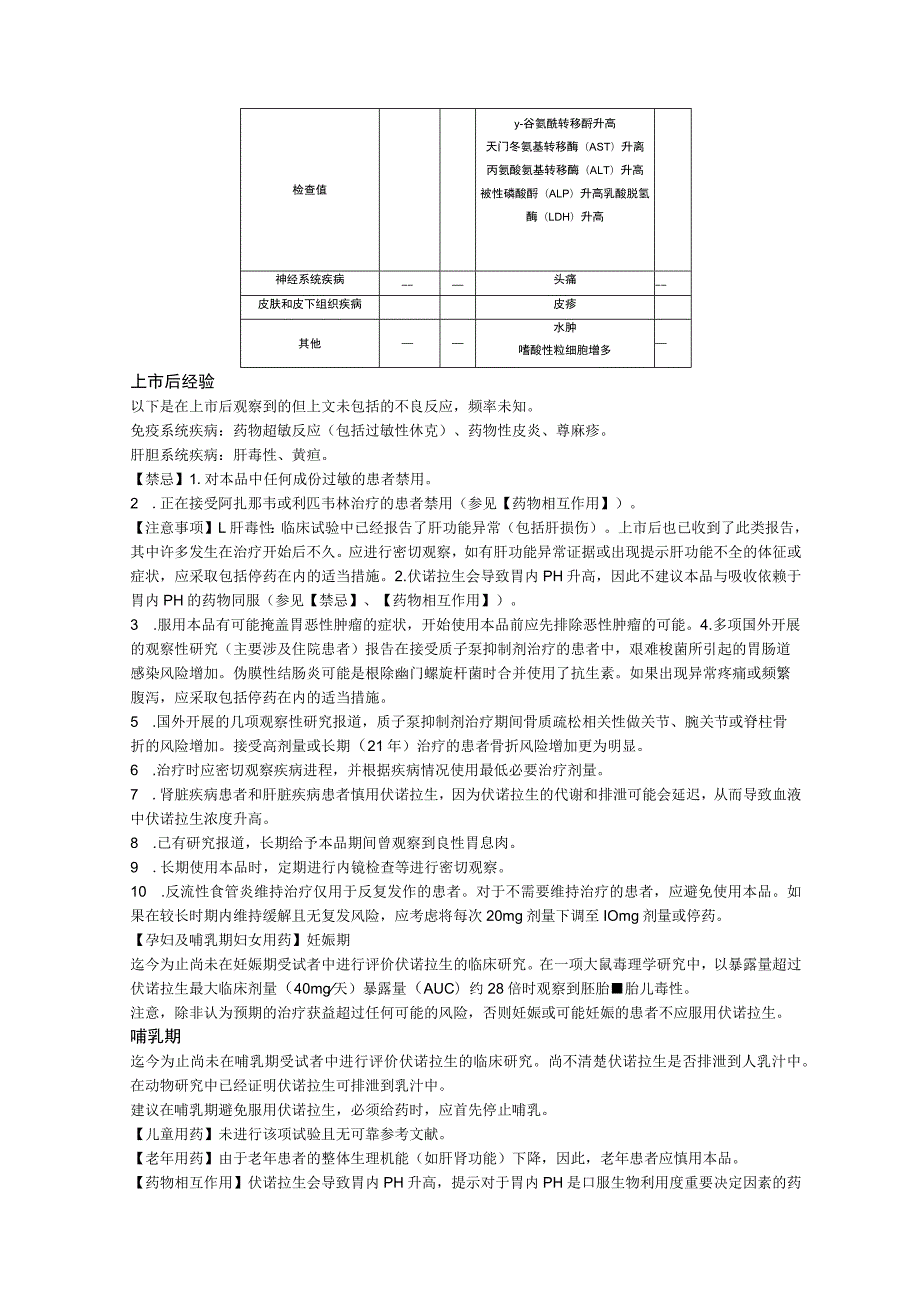 富马酸伏诺拉生片（沃克）中文说明书.docx_第2页