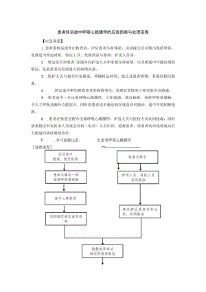 患者转运途中呼吸心跳骤停的应急预案与处理流程.docx