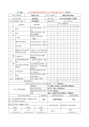 水利水电工程岩石地基固结灌浆单元工程质量评定表(示范文本).docx