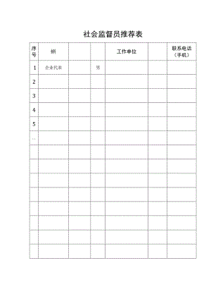 社会监督员推荐表.docx