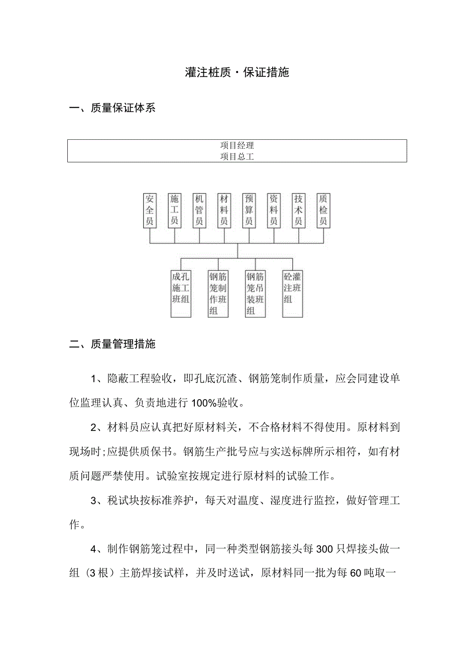 灌注桩质量保证措施.docx_第1页