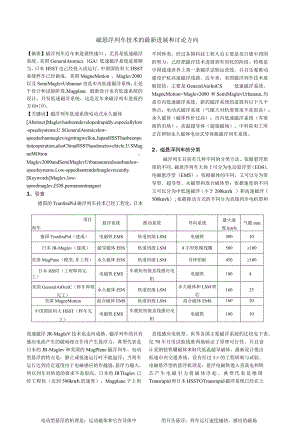 磁浮列车技术的最新发展和方向.docx