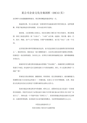 某公司企业文化全案剖析(DOC 43页).docx