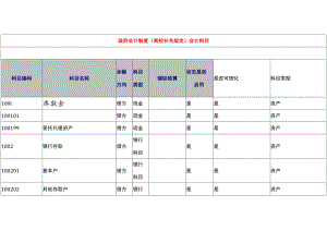 政府会计制度高校会计科目.docx