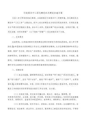 行政服务中心深化模范机关建设实施方案.docx