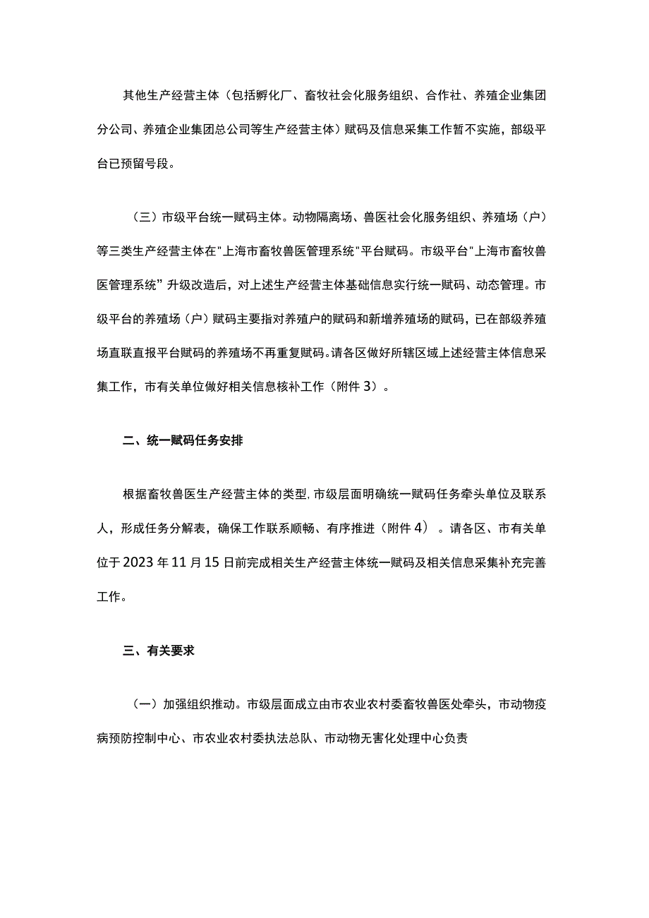 上海市畜牧兽医生产经营主体统一赋码及基础信息采集工作方案.docx_第2页