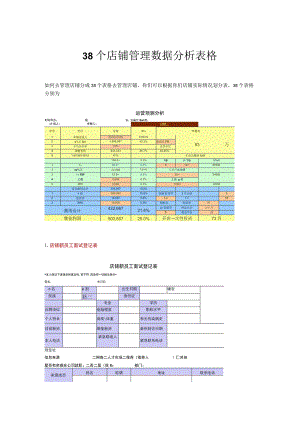 07.38个店铺管理数据分析表格.docx