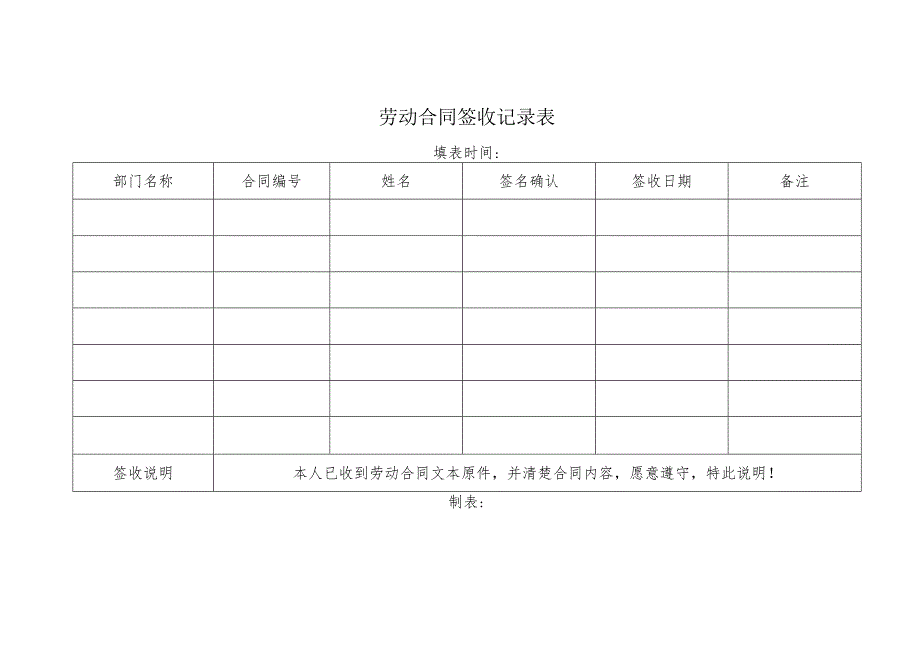 劳动合同签收记录表.docx_第1页