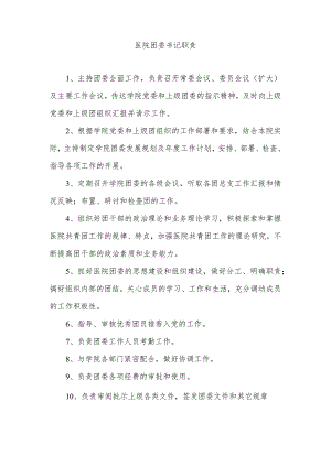 医院团委书记职责.docx