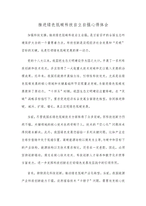 推进绿色低碳科技自立自强心得体会.docx