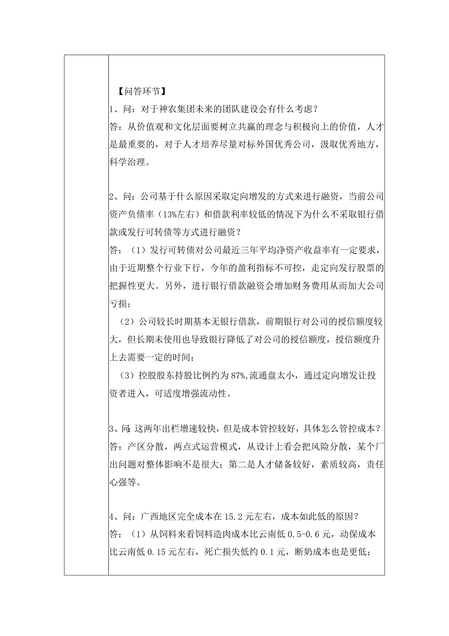 证券代码605296证券简称神农集团云南神农农业产业集团股份有限公司投资者关系活动记录表.docx_第2页