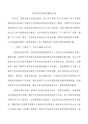 学校共同体意识教育总结.docx