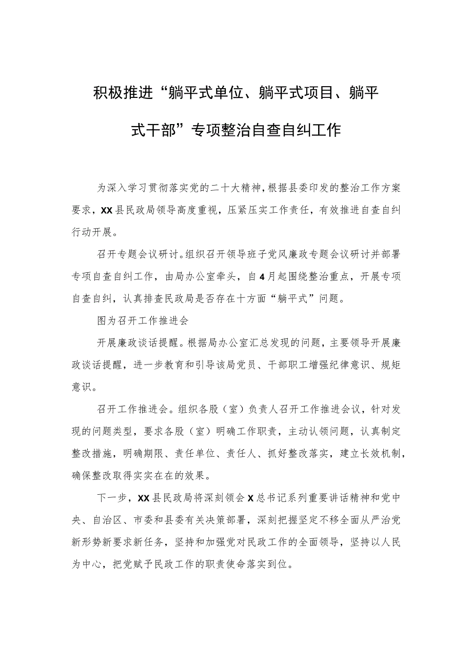 开展“躺平式干部”专项整治工作工作简报、政务信息汇编（8篇）.docx_第2页