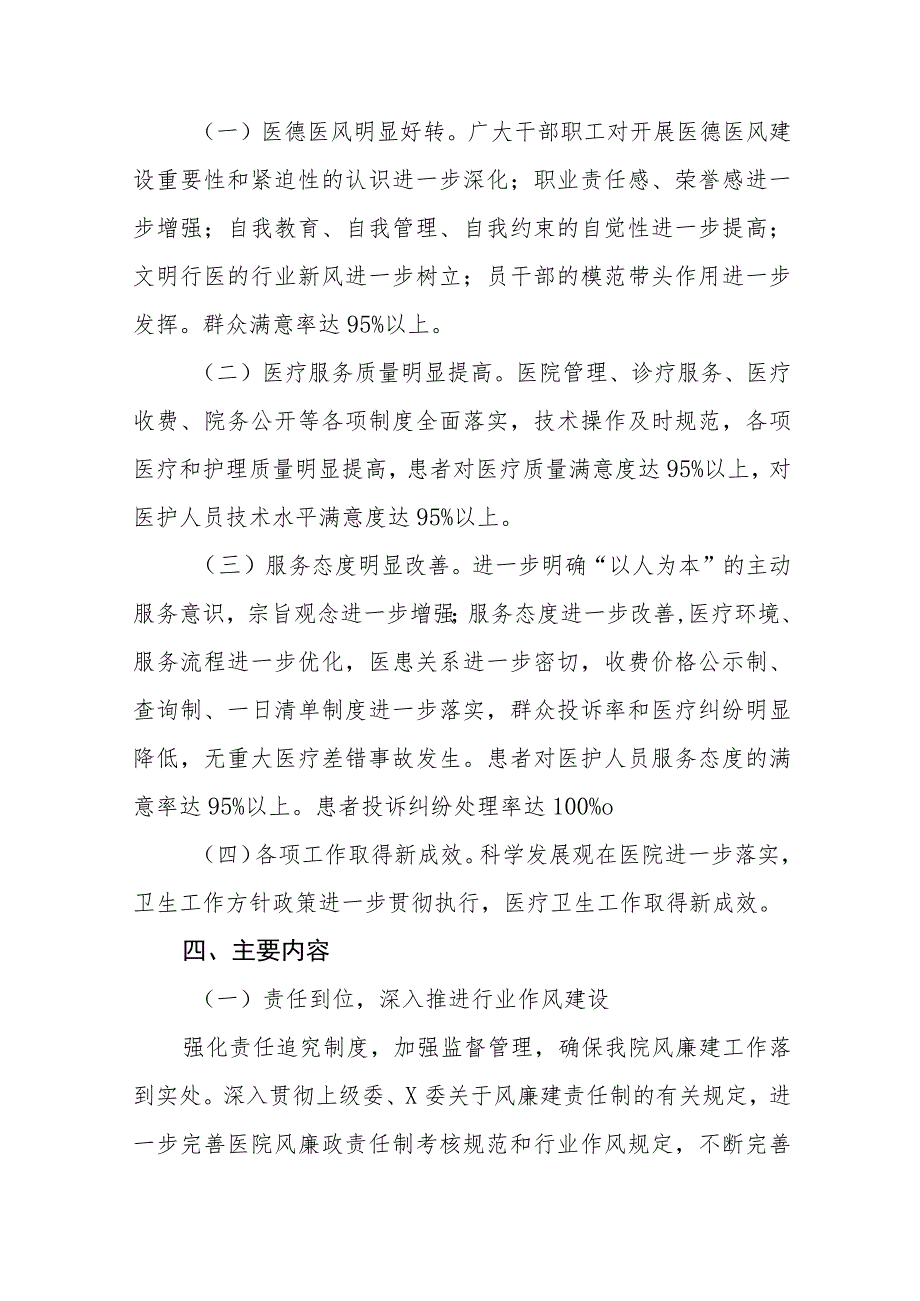 2023年医院医德医风建设专项活动实施方案四篇.docx_第2页