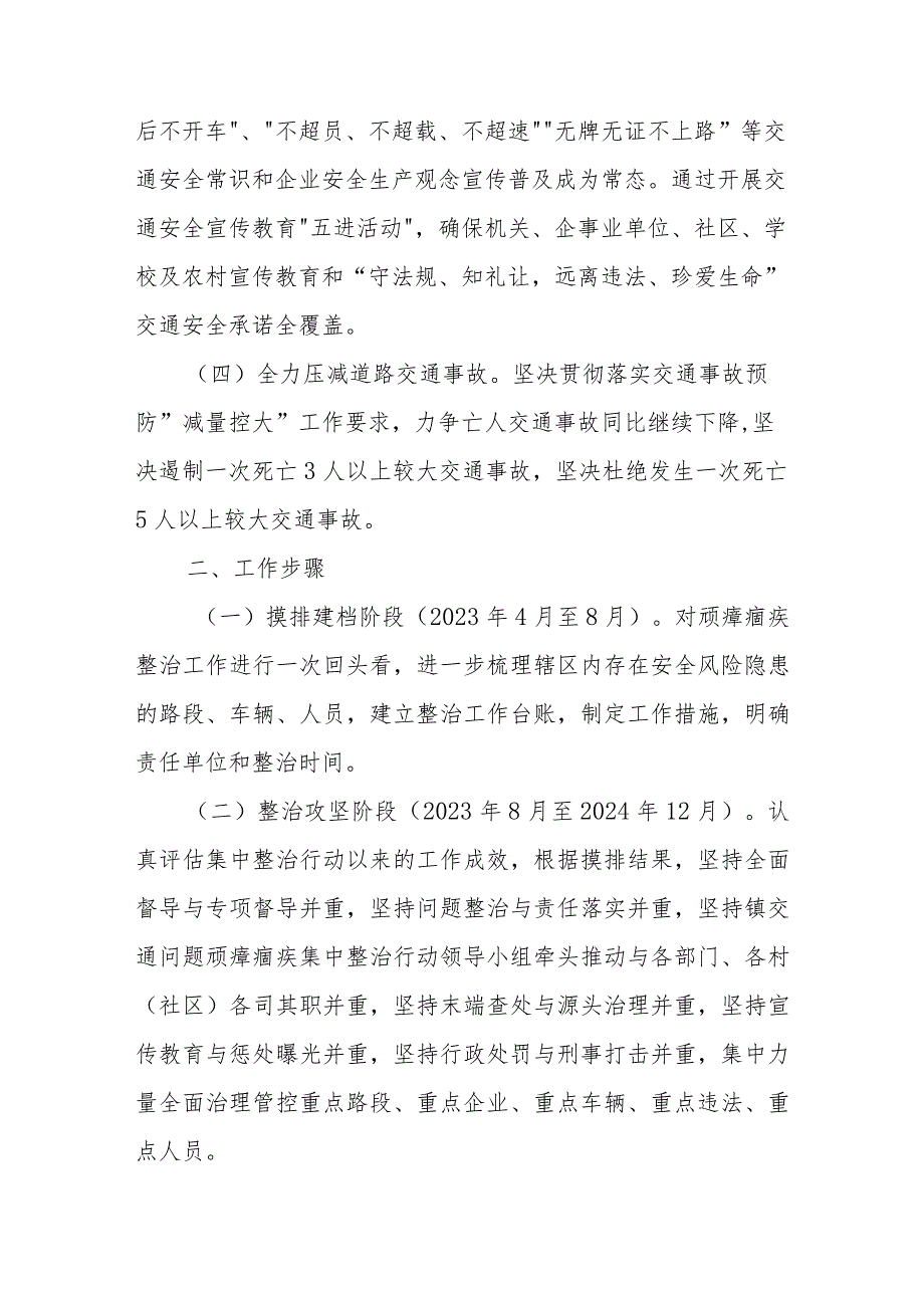 XX镇（2023-2025年）交通问题顽瘴痼疾系统整治三年行动工作方案.docx_第2页