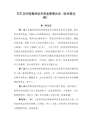 村集体经济资金管理办法.docx