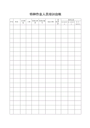 特种作业人员培训台帐.docx