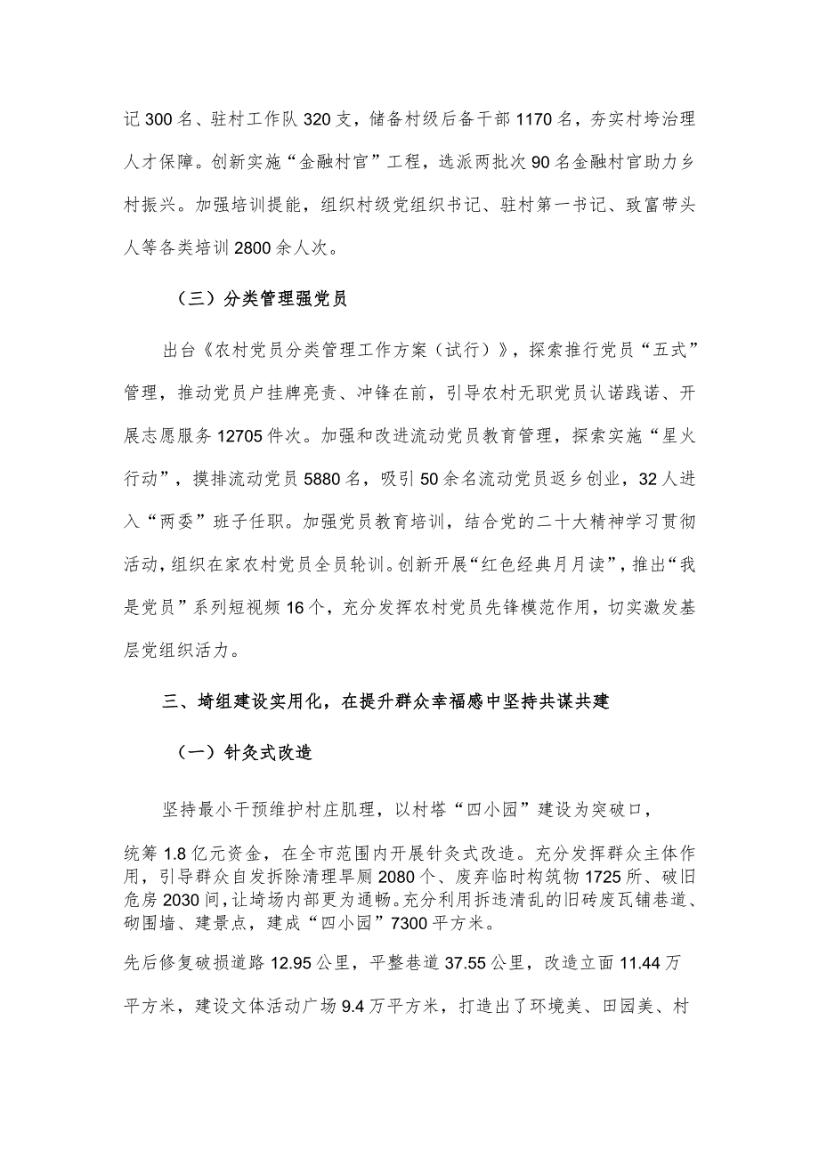 汇报材料——党建提升治理效能实施工作情况.docx_第3页