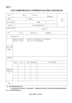 卫生医疗单位考选毕业生报名登记表.docx