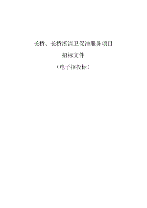 长桥、长桥溪清卫保洁服务项目招标文件.docx