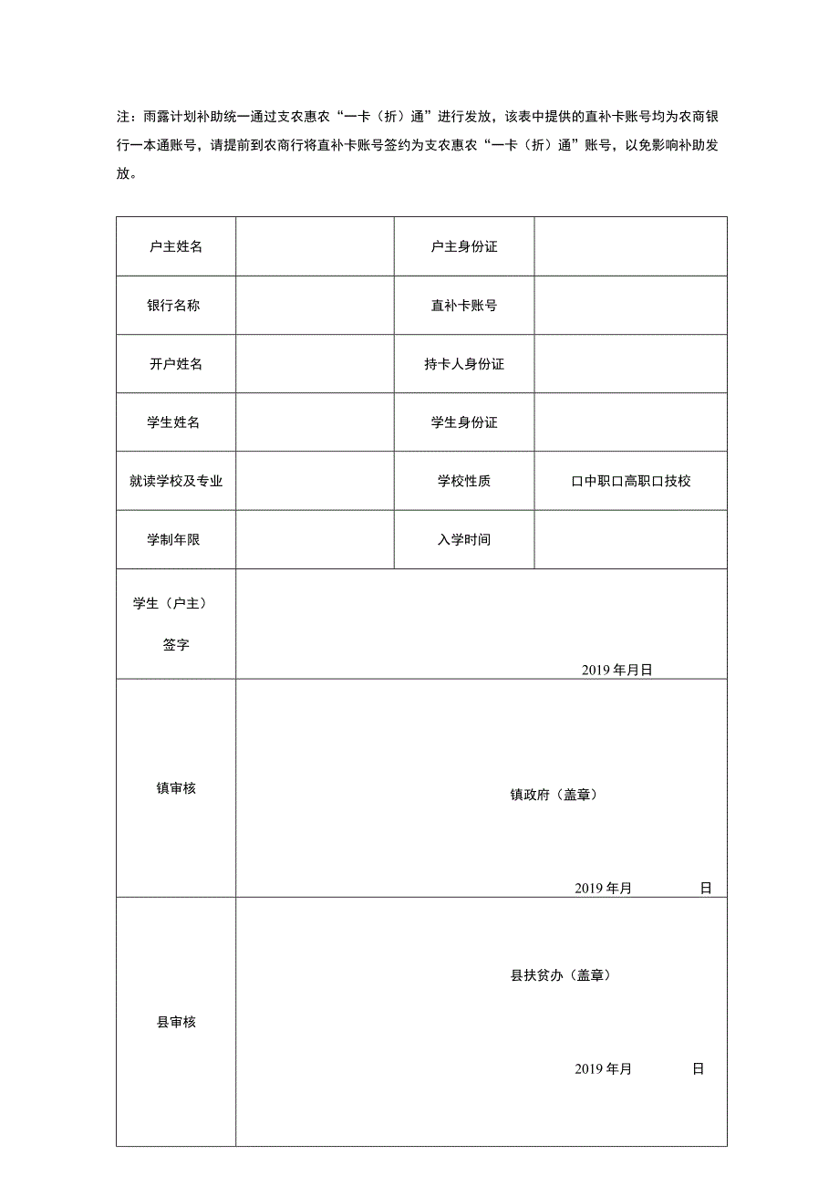 雨露计划项目学生审核表.docx_第2页