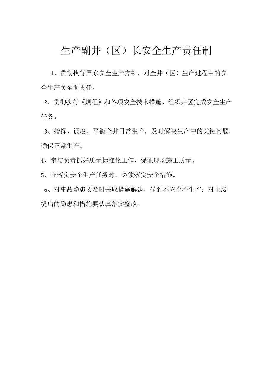 生产副井（区）长安全生产责任制模板范本.docx_第1页