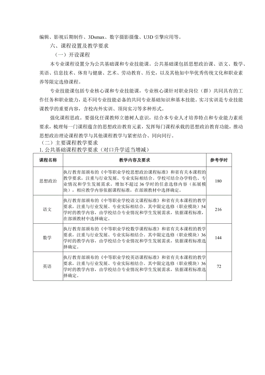 湖北信息工程学校计算机应用专业人才培养方案2021版.docx_第2页