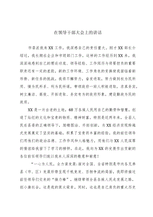 在领导干部大会上的讲话.docx