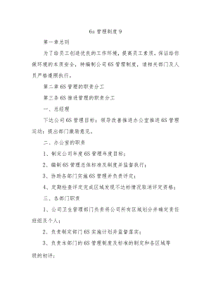 6s管理制度 9.docx