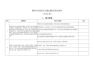 郴州市苏仙区交通运输局责任清单.docx