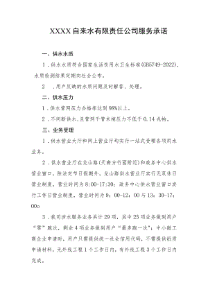 自来水有限责任公司服务承诺.docx