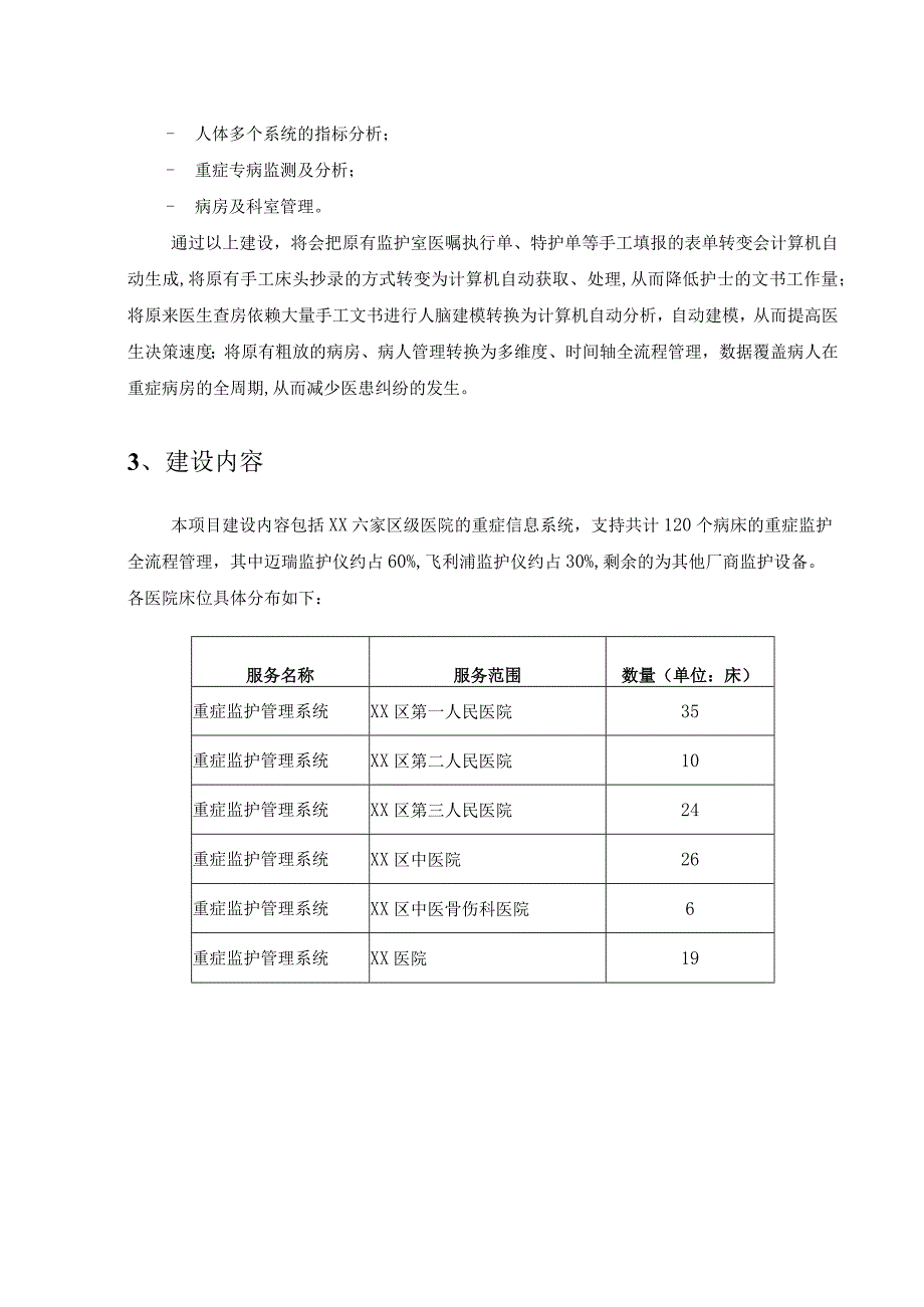 XX市XX区卫生健康局重症监护管理系统采购需求.docx_第2页