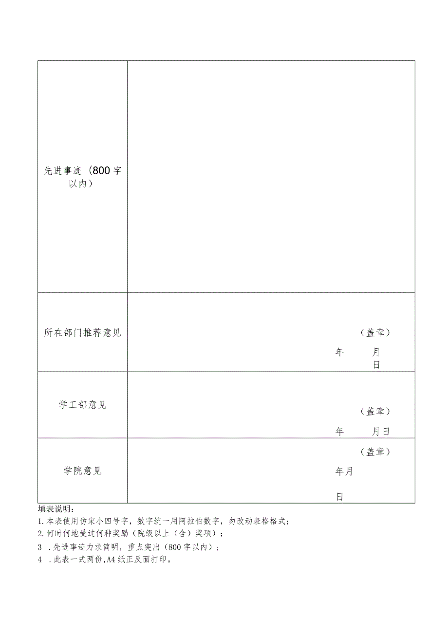 阿克苏职业技术学院优秀班主任辅导员推荐表.docx_第2页