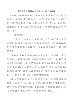 镇爱服务行动岗位大练兵业务大比武总结汇报.docx