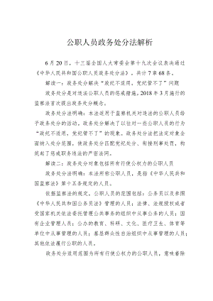 公职人员政务处分法解析.docx